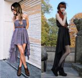 vestido curto na frente longo atrás